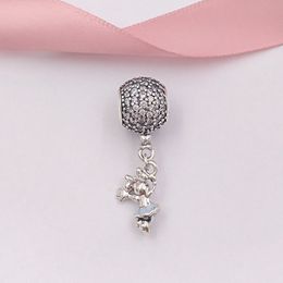 925 Sterling Silver Beads Floating Mini Pendant Charm Charms Fits European Pandora Style Jewellery Bracelets & Necklace 797171CZ AnnaJewel