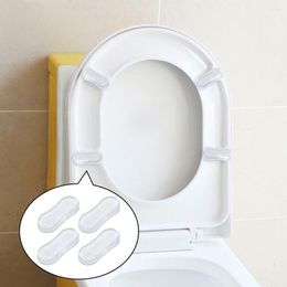 Toilet Seat Covers 4pcs Bumper Protection Pads Lid Bumpers Buffers Cover Antislip Gasket Spacers Universal Bathroom Hardware