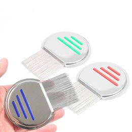 Dog Terminator Lice Comb Professional Stainless Steel Louse Effectively Get Rid For Head Lices Treatment Hair Removes Nits 3 Colours SN336