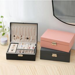 High Quality Multifunctional Storage Box Jewellery Box Modern Jewellery Storage Container Large Capacity Jewlery Gift Packaging