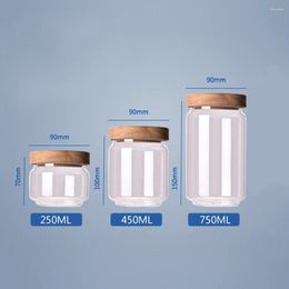 Storage Bottles Glass Jar Sealed With Cover Kitchen Food Mason Spice Bulk Product Sugar Bowl Can Container Sold By Pcs