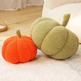 1845Cm Kawaii Plants Decor Red Pumpkin Shaped Pillow Nordic Style Room Decor Pillow Plush Sofa Living Room Bed Pillow J220729