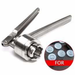 Lab Supplies Stainless Steel Manual Vial Crimper Hand Sealing Machine for Crimping 20Mm Flip Off Caps for Aluminum