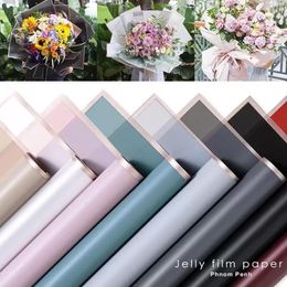 Gift Wrap Valentines Day Flower Wrapped Paper 20pcs/Pack Wedding Mothers Day Waterproof Bronzing Gift Wrapping Wholesale