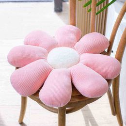 In Style 4070Cm Giant Plush Flower Pillow Stuffed Super Soft Daisy Sakura Plants Pillow Plush Toys ldren Girls Home Pillow J220729