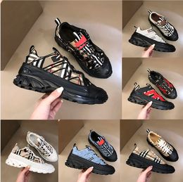 Tênis Masculino Designer Sapatos Casuais Listrados Vintage Platform Trainers Arthur Shoe Camurça Couro Tênis Com Caixa