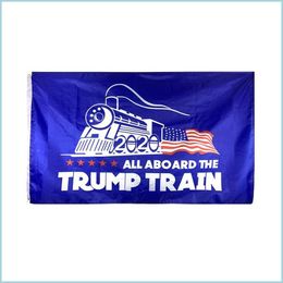 Banner Flags New Arrival Flag 90X150Cm Banners Troops For Trump 11 Types Keep America Great Flags Wholesale 5Cd G2 Drop Delivery Hom Dhwg8