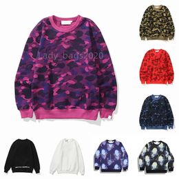 Mens Designer Hoodies Women Embroidery Cotton Sweaters Coat Jacket Designers Hoodie Cartoon Camouflage Hoody Hip Hop Print Warm Cardigan Hooded Sweatshirts