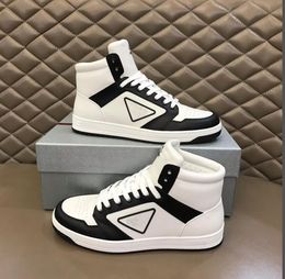 Perfect High-top Sneakers Shoes Men Casual Walking Rubber Sole Men's Sports Fabric Patent Leather Outdoor high top sneaker Trainers with box eu 38-46