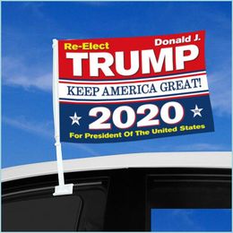 Banner Flags Usa General Election Trump Flag National Stars Stripes Cars Window Decorate Flags Keep America Great Again Banners Flag Dhy8S