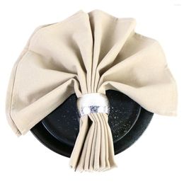 Table Napkin Beige Color 30x45cm Cloth Dinner Napkins Cotton Fabric Serving Home Kitchen Wedding Party Easter Ramadan Decoration