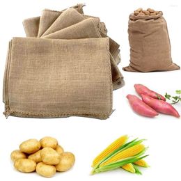 Storage Bags Large Natural Burlap Sack Thick Race Potato Packaging Bag Household Organiser For Farm Garden