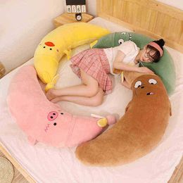 6590Cm Soft Ba Plush Cushion Stuffed Ba Pig Dinosaur Duck Bear Cushion Creative Girls Valentine's Gift Cuddle J220729