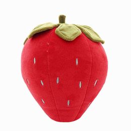 Simulation Strawberry Soft Cotton Cute Fruit Cushion Creative Cuddle Cushion Cuddly Gifts For ldren Girls Baby Soft Gift J220729