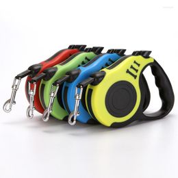 Dog Collars 3/5M Durable Leash Automatic Retractable Reins Nylon Outdoor Extending Auto Scalable Pet Puppy Walking Running