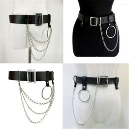 Belts Fashion Rock Punk Pu Leather Hip Hop Waist Chain Belly Necklace Tassel Belt Body Jewelry