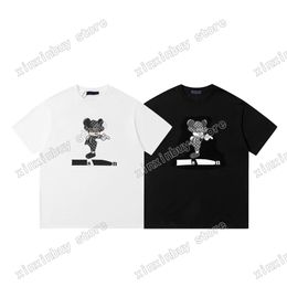 xinxinbuy Men designer Tee t shirt Flower musical Mouse print short sleeve cotton women green black white red XS-L