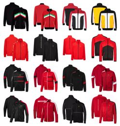 F1 Team Sweater Long Sleeve Zipper Warm Coat Formula One Racing Suit Leisure Sports Men's Clothing