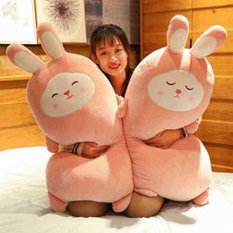 1Pc 55100Cm Kawaii Soft Rabbit Plush Cushion Stuffed Plush Toy Cute Bunny Sofa Cushion Toy Cute Animals Cushion Kids Gifts J220729