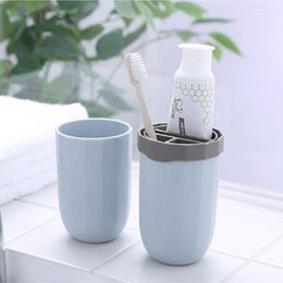 Storage Bottles Travel Mouth Cup Simple Wash Convenient Toothbrush Box Set Outdoor Supplies