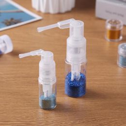Storage Bottles Portable Powder Spray Bottle Clear Plastic Makeup Pot Transparent Talcum Lotion Container Tool