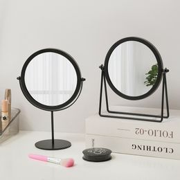 Student Home Depot Miroirs de vanité Dortoir Dessus de Table Ménage Net Rouge Miroir de Vanité Simple Portable Rotatif Ins Ventes Directes d'usine