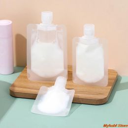 Storage Bottles 10pcs/lot 30/50/100ml Clamshell Packaging Bag Stand Up Spout Pouch Plastic Lotion Shampoo Makeup Liquid Dispenser