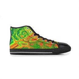 GAI Men Custom Shoes Designer Canvas Women Sneakers Hand Painted Colorful Fashion Shoe Mid Trainers 751