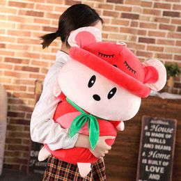 324765Cm Beautiful Colourful Mouse With Clothes Stuffed Cute Animal Mouse Plush Toys For ldren Kids soothe Doll Birthday Gift J220729