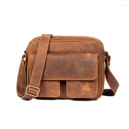 Storage Bags Men Genuine Leather Handbags Casual Laptop Male Business Travel Messenger Crossbody Shoulder Bag