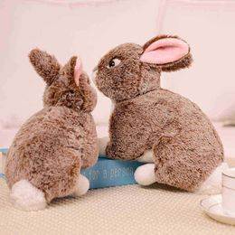 2530Cm Cute Real Life Rabbit Bunny Toy Stuffed Beautiful Simulated Soft Animal Plush Doll For ldren Soft Cushion Cute Gift J220729