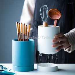 Storage Bottles Nordic Ceramic Chopstick Holder Single Jar Spoon Tube Creative Cage Tableware Kitchen Box