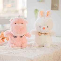 Super Kawaii 23Cm Plush Mill Rabbit Unicorn Fox Penguin Dolls Super Soft ldren Sleeping Sushi Toys Birthday Xmas Gift J220729