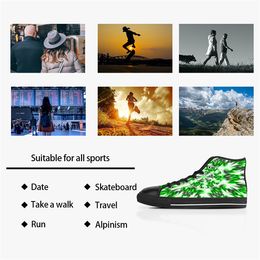 DIY Custom shoes Classic Canvas Skateboard casual Accept triple black customization UV printing low Cut mens womens sports sneakers waterproof size 38-45 COLOR780