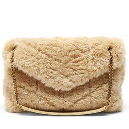 evening bag New Hot Ladies Bag Fashion luxury Designer handbags rabbit hair leather Shoulder Bags Quality advanced Shopping wallet for women