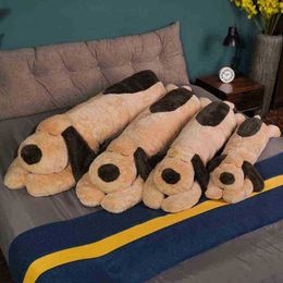 1Pc 100130150Cm Giant Cuddle Sleeping Dog Stuffed Puppy Dog Soft Animal Toys Soft Pillow Baby Girls Birthday Gift J220729