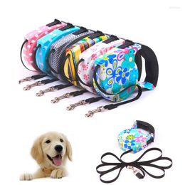 Dog Collars Outdoor Running Retractable Leashes Fashion Slip Chain Pet Leash For Cat Teddy Nylon Training Rope Belt