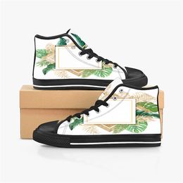GAI GAI Men Custom Shoes Designer Canvas Women Sneakers Hand Painted Colourful Fashion Shoe Mid Trainers 742