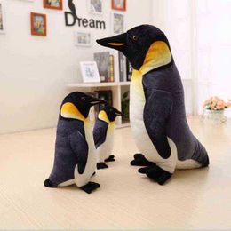 High Quality 2555Cm Simulation Kawaii Penguin Cuddle Real Life Stuffed Dolls Fantastic Cute Gift Toy For Kids J220729