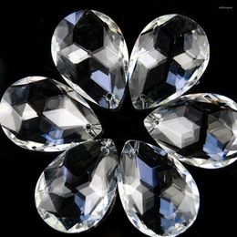 Chandelier Crystal 40mm Drop Iridescent Pendant Loose Beads Teardrop Drilled Gemstone For Wedding Decor Diy Craft Lamp Jewelry