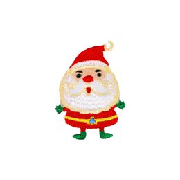 Mini Santa Claus Sewing Notions Embroidery Patches Iron On For Clothing Shirts Hats Cartoon Christmas Patch