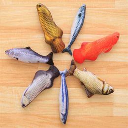 3D Print Fish Pillow Plush Animal Fish Toys Little Filled Dolls For Baby Kids ldren As Gifts Wholesale Retail Handanweiran J220729