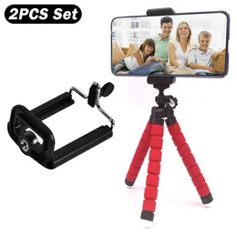 Tripods Camera Tripod Stand Adapter Moblie Phone Holder Clip Bracket Mount Monopod Support For Smartphone