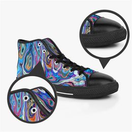 GAI GAI Men Custom Shoes Designer Canvas Women Sneakers Hand Painted Colorful Fashion Shoe Mid Trainers 719