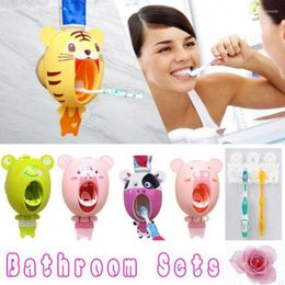 Bath Accessory Set 1Pcs Touch Automatic Auto Squeezer Toothpaste Dispenser Hands Free Squeeze Out