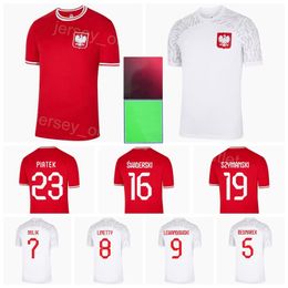 National Team GLIK Soccer Jerseys Poland 2022 World Cup SZCZESNY KAMINSKI BERESZYNSKI KRYCHOWIAK ZALEWSKI FRANKOWSKI PIATEK LEWANDOWSKI Football Shirt Kits
