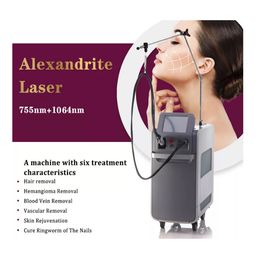 Professional 755nm 1064nm Pro Alexandrite Hair Removal Machine High Power Fast Permanent Painless Picosecond Bikini Body Nd Yag