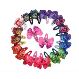 New Children Hair Accessories Simulation Butterfly Mini Bow Baby Hairpin Hair Clips Cute Girls Barrettes Headdress