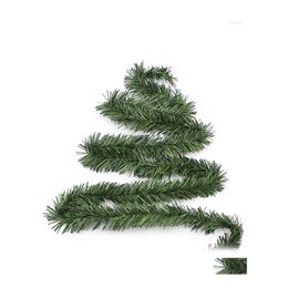 Christmas Decorations Christmas Decorations Green Garland Wreath Xmas Home Party Tree Decoration Pine Rattan Hanging Ornaments Navid Dhfic