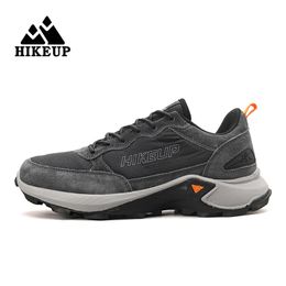 Dress Shoes HIKEUP Outdoor Mens Sneakers Women Breathable Trail Running Trekking Hiking Walking Sports Tactical Men Suede 221125